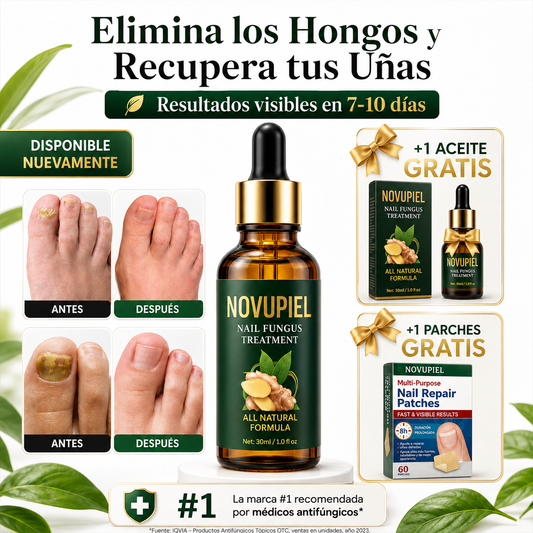 Aceite Reparador de Uña · Resultados visibles en 7 días