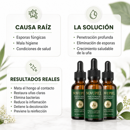 Aceite Reparador de Uña · Resultados visibles en 7 días