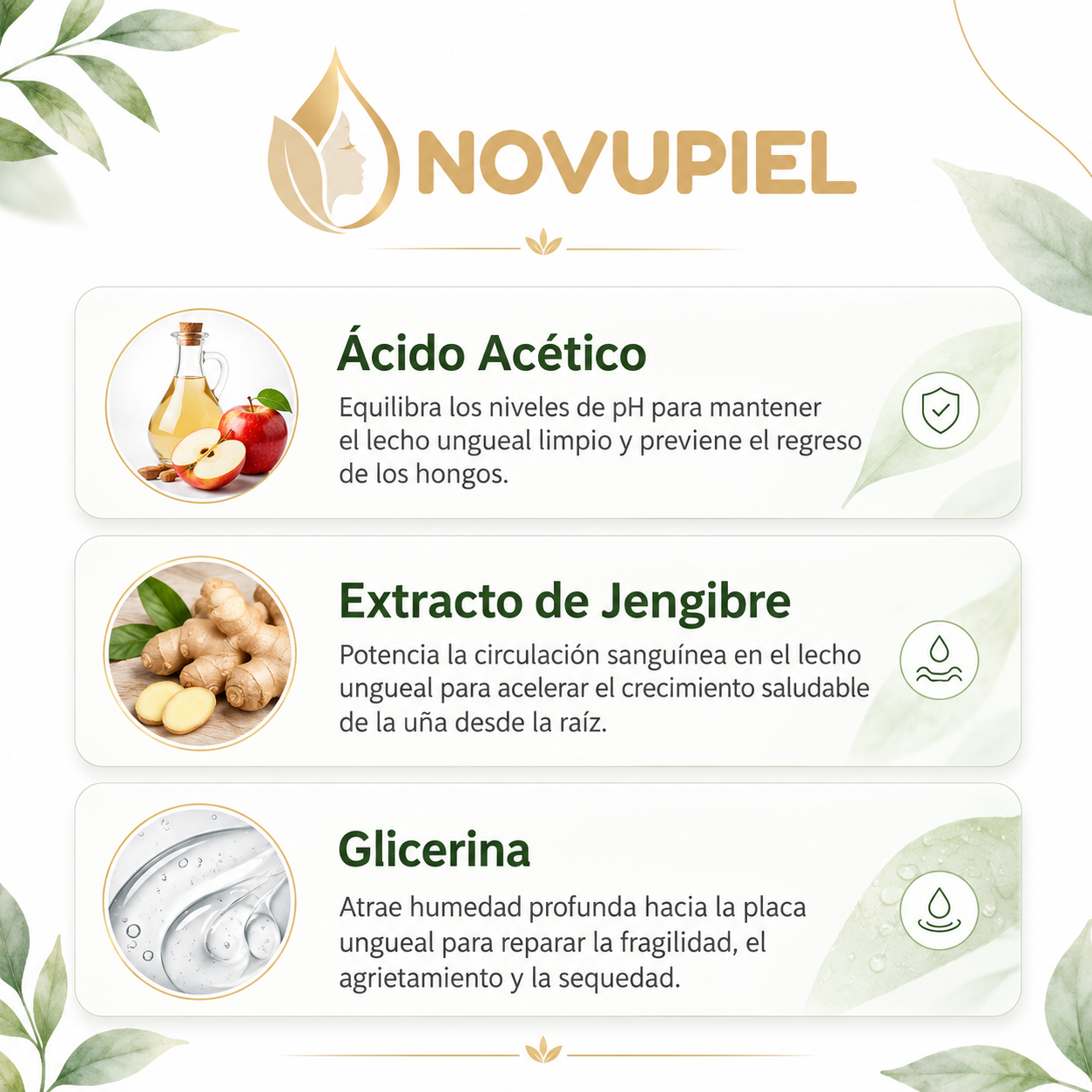 Aceite Reparador de Uña · Resultados visibles en 7 días